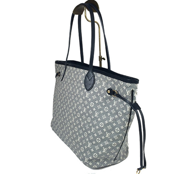 Louis Vuitton Idile Neverfull MM Ankle Navy Tote Bag - Picture 2 of 5